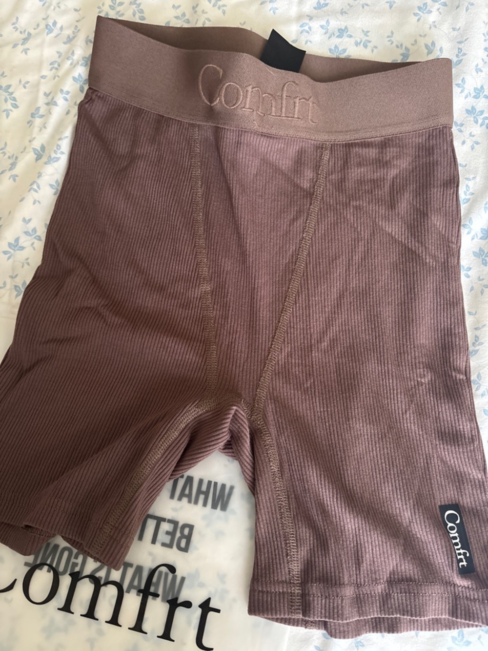 Comfrt Ribbed boxer in chocolate